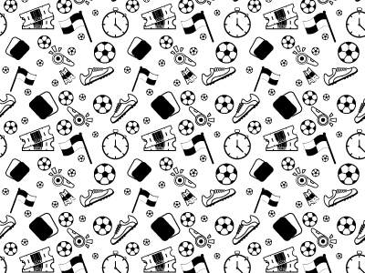 Football Lineart Pattern adobe illustrator flat design football illustration line art pattern sport surface design vector wallpaper world cup