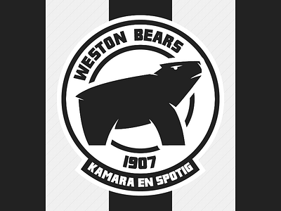 Weston Workers Bears crest football logo soccer