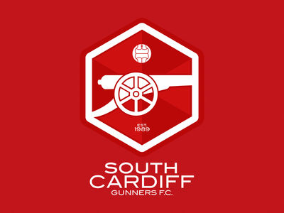 South Cardiff Gunners 2 crest football logo soccer