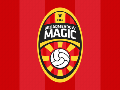 Broadmeadow Magic crest football logo soccer