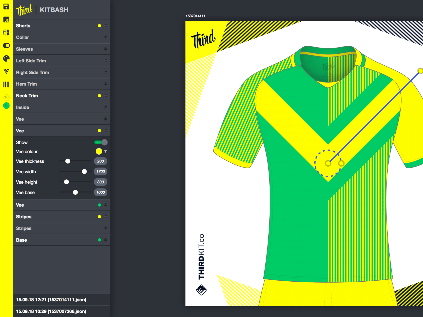 Custom design tool by Dean Robinson on Dribbble