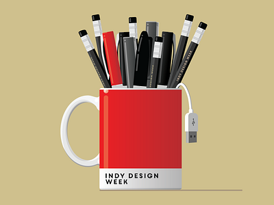 Indy Design Week 2020 aigaindianapolis illustration indydw2020 indydwthrowdown the100dayproject vector