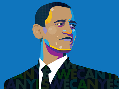 Obama illustration obama vector yes we can