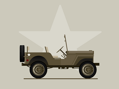 US Army Jeep army illustration jeep military u.s. vector