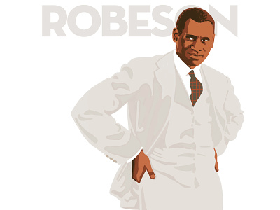 Paul Robeson blacklivesmatter illustration ipadpro procreate