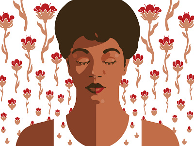 Sarah Vaughan black lives matter illustration portrait vector