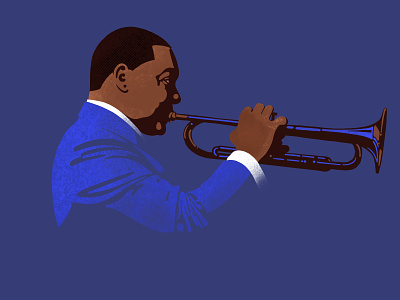 Wynton Marsalis illustration ipad pro ipad procreate jazz portrait trumpet trumpeter wynton marsalis