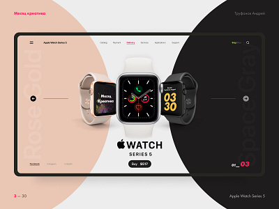 Apple Watch Series 5. design figma ui uidesign ux ux design web дизайн
