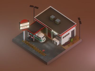 Premium gas station