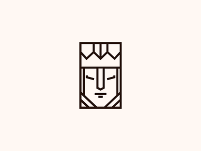 The Queen celt illustration logo medieval queen