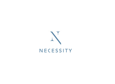 Necessity branding design illustration logo typography