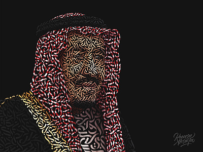 Salman bin Abdulaziz Al Saud Arabic Calligraphy