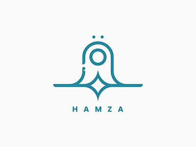 Hamza Arabic Logo