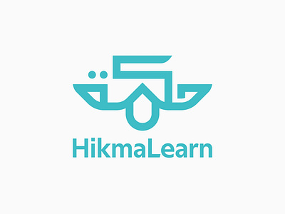 HikmaLearn Education Arabic Logo Design