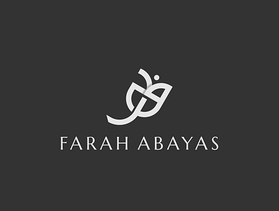 Farah Abayas Moslem Fashion Arabic Logo arabicart arabiccalligrapher arabiccalligraphy arabiclettering arabiclogo arabiclogos arabiclogotype arabicmoderncalligraphy arabictypography calligraphydesign flatlogo islamicart islamiclogo logoarabic logodesign logodesigner logoideas logomuslim logos