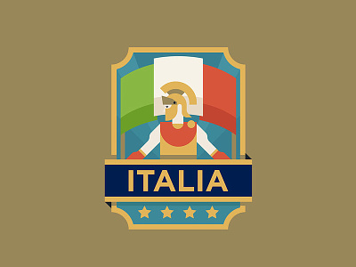 Italia football badge badge football gliazzurri italia logo patch shield soccer