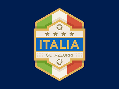 Italia football badge