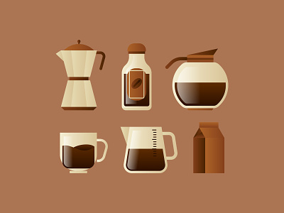 Coffe americano cafe cappuccino clipart coffee coffee grinder coffeemaker cup drink element equipment espresso icon set