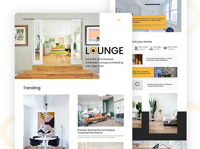 IntorioStu landing page app icon illustration interior design product design typography ui user experience user interface user interface design ux web website website design website design and development website designing