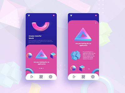 3D Shape create Apps UI 3d illustration 3d modeling branding icon illustration mobile app design mobile apps shape elements shapes ui ux vector website