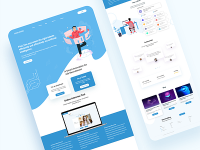 Job searching landing page