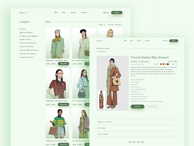 Fashion eCommerce Add To Cart & Category branding category category page design ecommerce ecommerce business ecommerce design new concept typography ui ux vector website