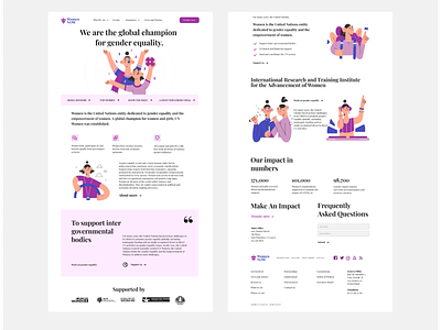 Women Charity Landing Page UI/UX