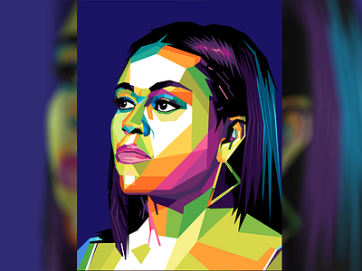 Michelle Obama WPAP ART art illustrator obama wpap design photoshop wpap