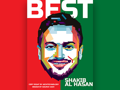 Shakib Al Hasan pop art