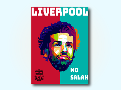 Mo Salah wpap art vector art branding design graphic illustration illustrator portrait typography vector website wpap