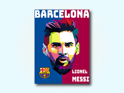 Lionel Messi Wpap art illustration