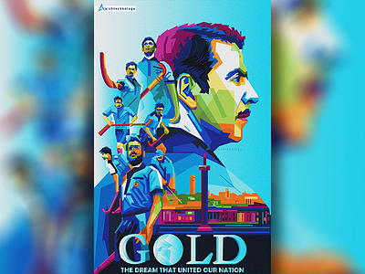 Gold movie wpap poster design art branding design film banner film festival film logo gold movie wpap poster design graphic illustration illustrator logo movie poster pop portrait typography ui vector website wpap