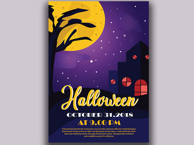 Halloween Poster 31 october christian feast design fest graphic halloween poster hallows day illustration illustrator poster vector website wpap