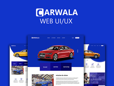 Carwala web UI/UX design design graphic typography ui uiux vector we redesign web web res web ui design