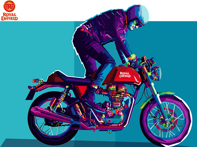 Royal enfield ContinentalGT wpap art art bike branding colors design graphic honda illustration illustrator logo pop portrait psd typography ui ux vector web website wpap