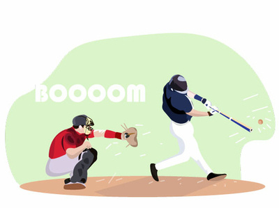 Baseball animation art baseball baseball card branding color design graphic illustration illustrator mlb portrait poster psd typography vector web website wpap