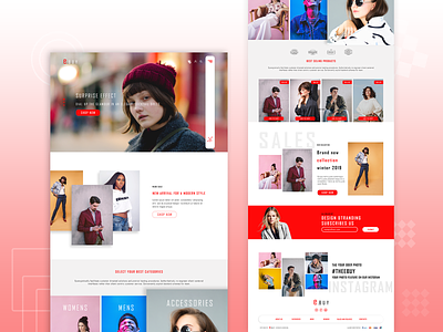 eCommerce Template branding creative landing page ecommence ecommerc illustration ui ux design user interface user interface design web page web page design
