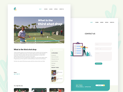 Sports lessons online art branding design graphic illustration illustrator sports lessons online sports site typography user experience design user research vector video on demand web design website
