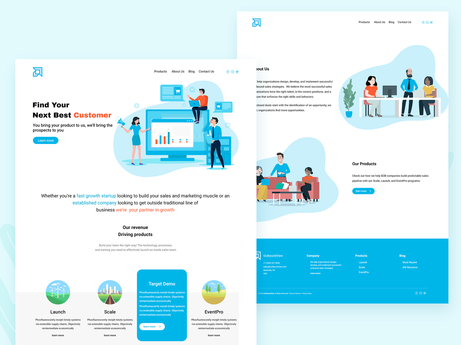 Outbound View website redesign by Sourav Aich on Dribbble