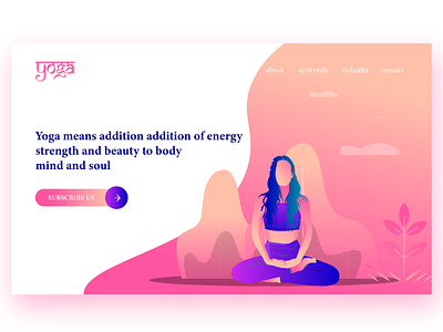 Yoga UI Illustration art branding design graphic icon illustration illustration design illustrator logo portrait psd typography ui ui illustration uidesign user experience user interface user interface design webdesign wpap