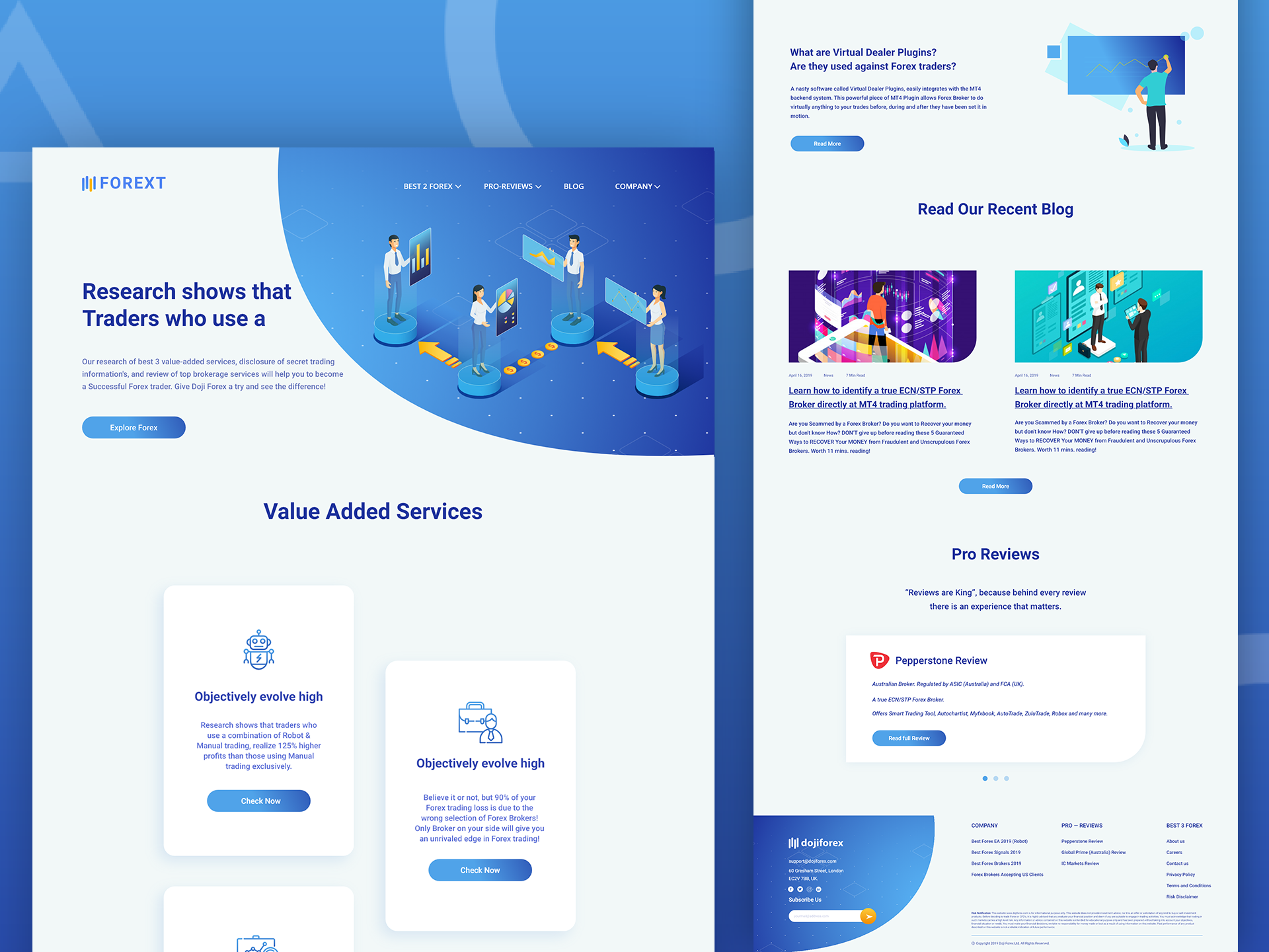 A Forex Trading Company Website User Interface By Aich Design On - 