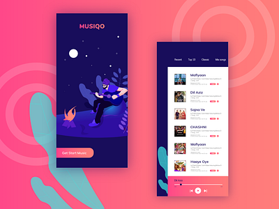Music apps concept