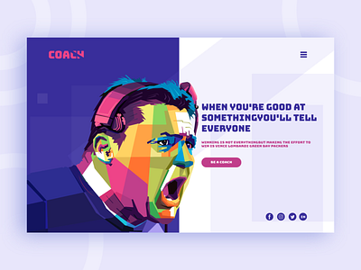 COACH User interface design branding coach coach user interface design design graphic homepage illustration illustrator landing page landing design landing page concept landing page design user experience user interface design website website concept