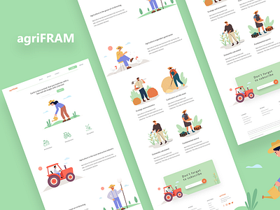 Agrifarm landing page design