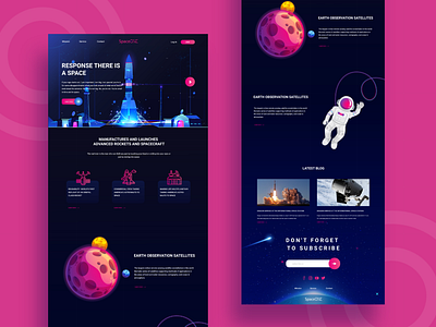 Spaceone landing page design