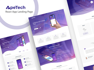 Apetech - React App Landing Page