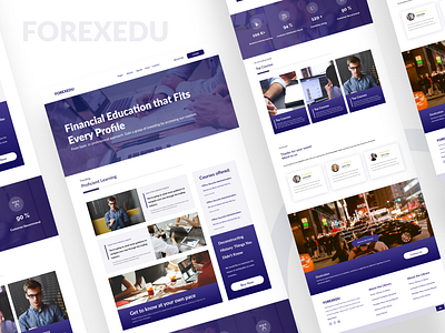 Education Forex  landing page