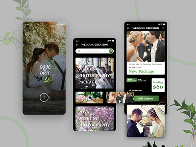 Wedding photography Mobile apps design mobile apps mobile apps design photography photography branding photography portfolio photography website wedding wedding apps