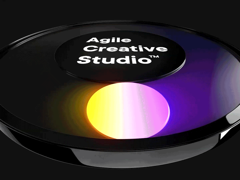 Agile Creative Studio 3d 3danimation ae animation black c4d cinema 4d design gif minimal