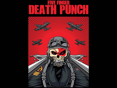 Skull Pilot 5fdp art band caracter design icon illustration pilot red skull vector war